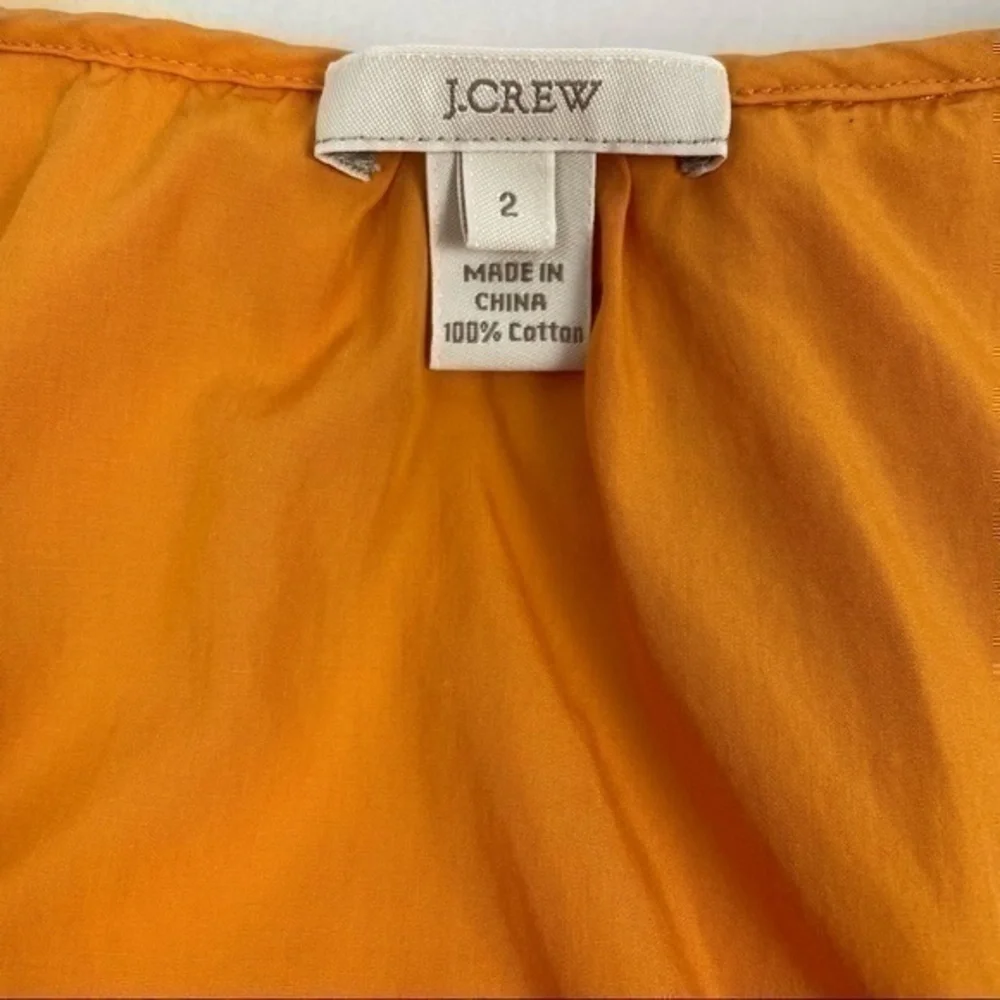 J.Crew Sleeveless Top Women Sz. 2 Orange